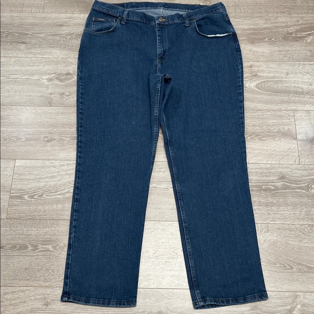 Riders By Lee Dark Wash Denim Jeans 157226H Size 22W - Picture 7 of 15